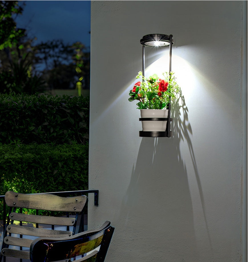 Lámpara solar para patio, luz automática oscura, impermeable, decorativa para plantas