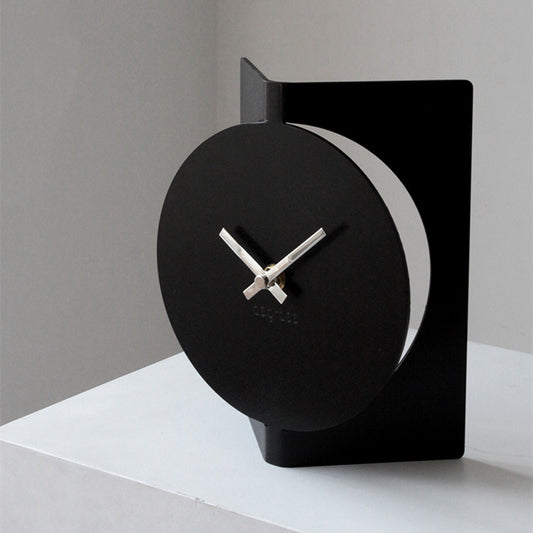 Table Clock Silent Clock Bauhaus Style Decorative Vertical Pendulum Pieces