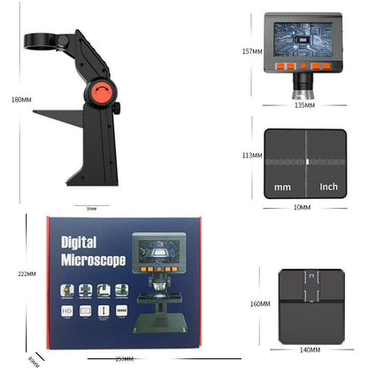 High Definition Desktop Electronic Digital Microscope With Screen