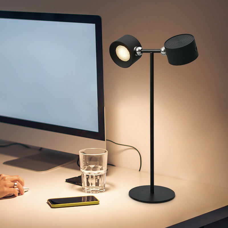 Lampe de Table LED magnétique Touchable, Rechargeable par USB, rotation à 360 degrés, télécommande sans fil, lampes de bureau, chambre à coucher, lampe de nuit murale