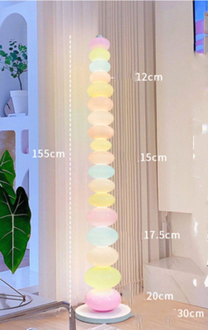 Rainbow Candy String Floor Lamp Creative Children's Room Maiden Heart Bedroom