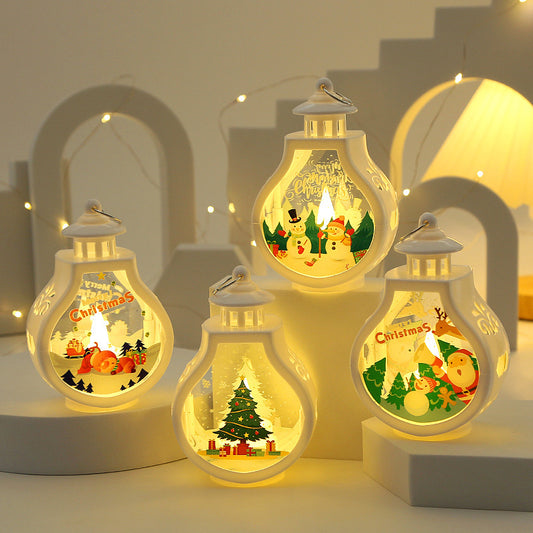 Lampe à bougie de Noël Ornements romantiques