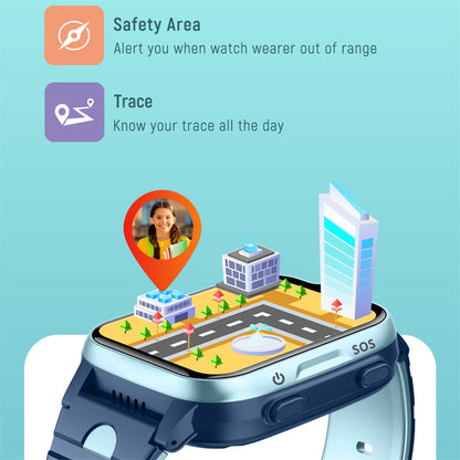 Montre d'appel vidéo de localisation GPS K15 Kids 4G