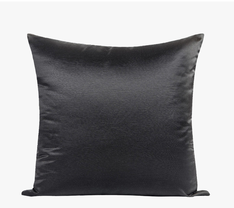 Coussin en Satin brodé à Texture abstraite, oreiller carré pour chambre modèle de Villa