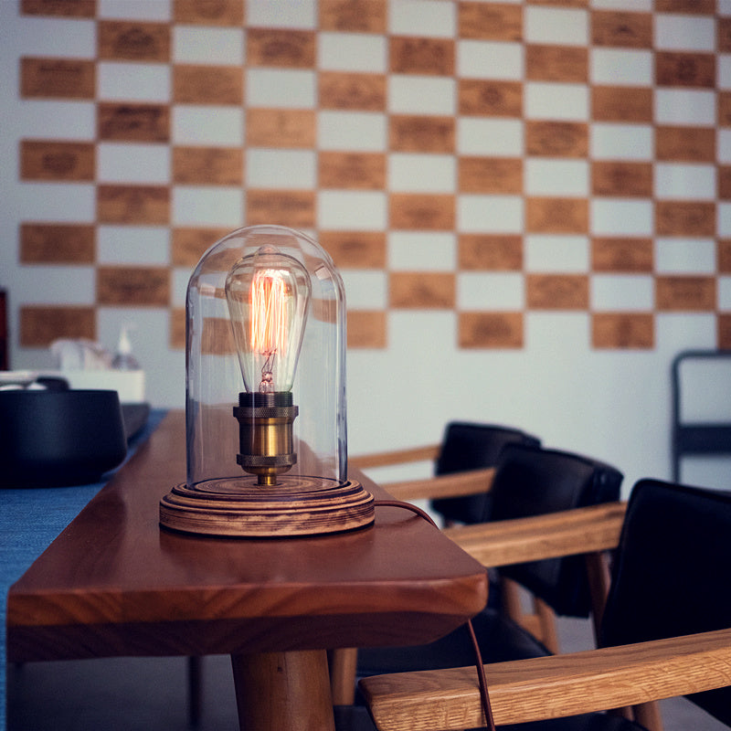 Lámpara de mesa decorativa Edison retro americana