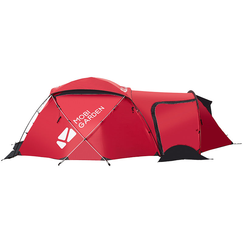 Outdoor Tent Camping Against Storm And Blizzard