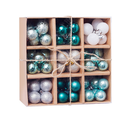 Juego de caja de regalo con 99 bolas de decoración navideña de 3 cm