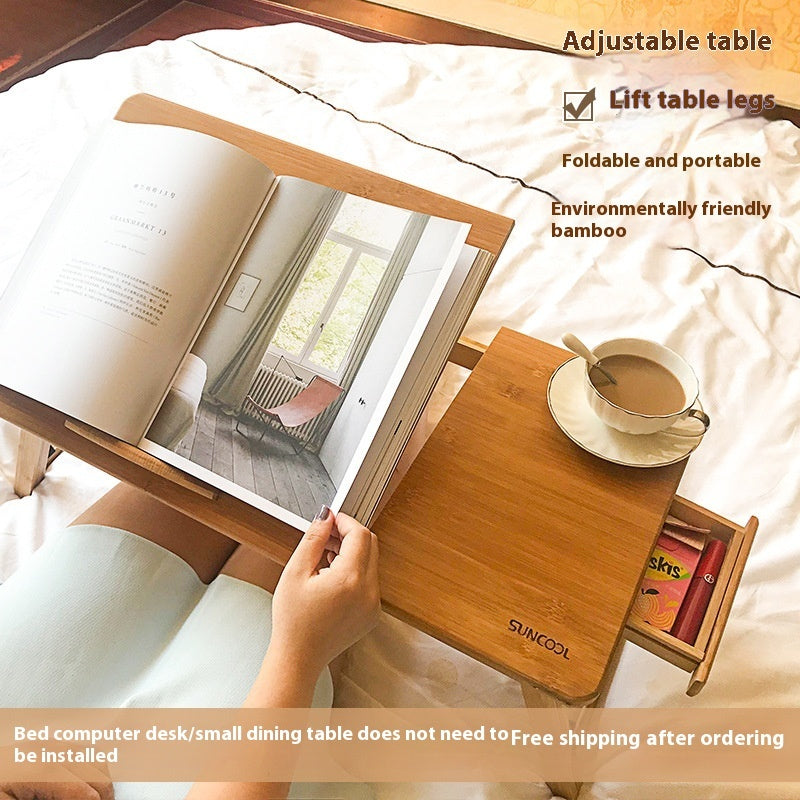 Support de table pliable pour ordinateur portable, utilisé sur le lit