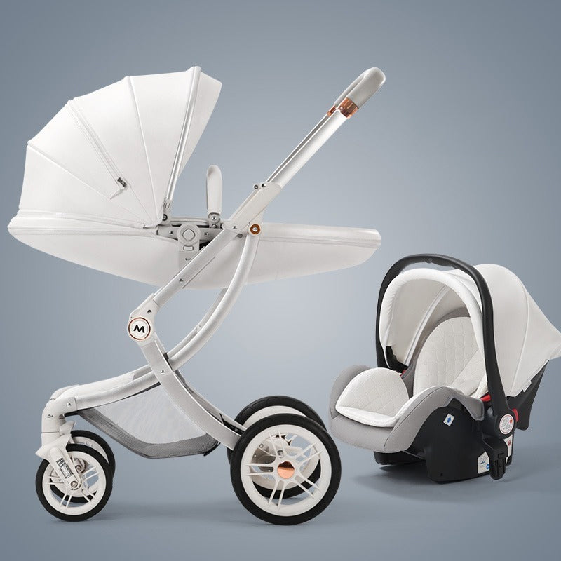 Nouveau Poussette de luxe pour bébé avec siège auto