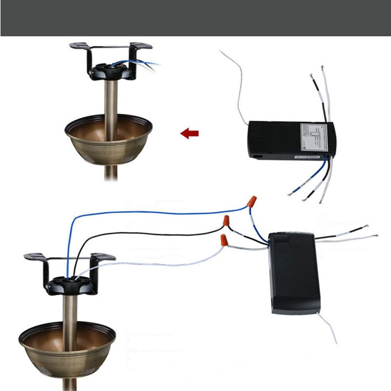 Lámpara de ventilador para estudio, comedor, salón y dormitorio