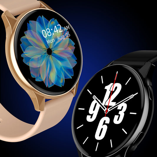 Montre intelligente ronde avec appels Bluetooth