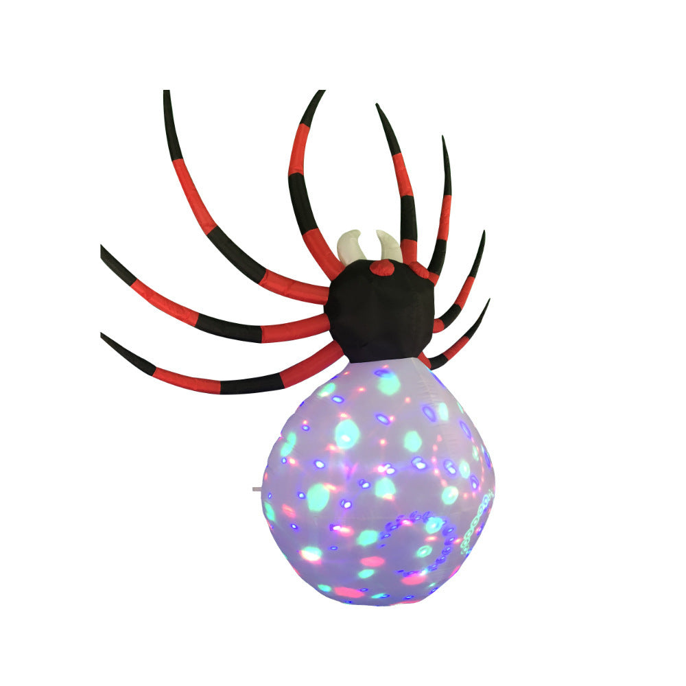 Araña inflable de 2,4 m para decoración de Halloween