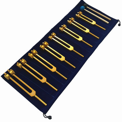 Aluminum Tuning Fork Set Of 8 Pieces 126.22 136.1 141.27 172.06 194.18 210.42 221.23