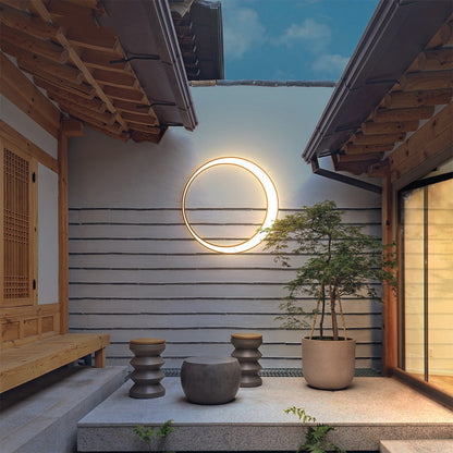 Simple Waterproof Moon Wall Lamp