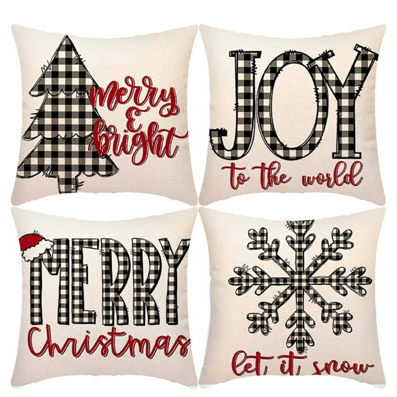 Home Decoration Printing Christmas Pillow Cover