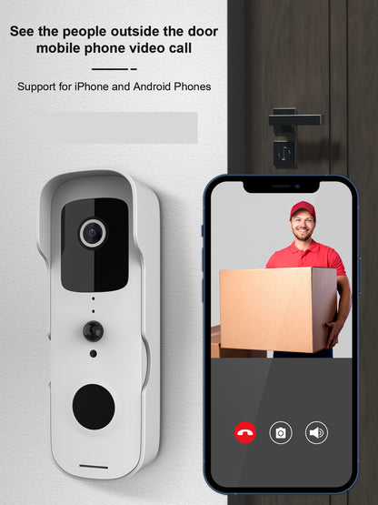 Timbre con vídeo, intercomunicador, monitoreo de teléfono móvil, timbre Wifi