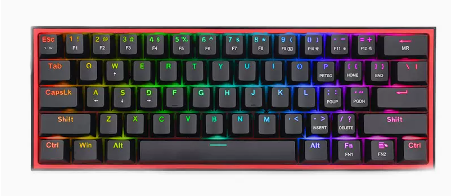 Red Dragon Mechanical Keyboard Hot Swap Axis Rgb Three Mode