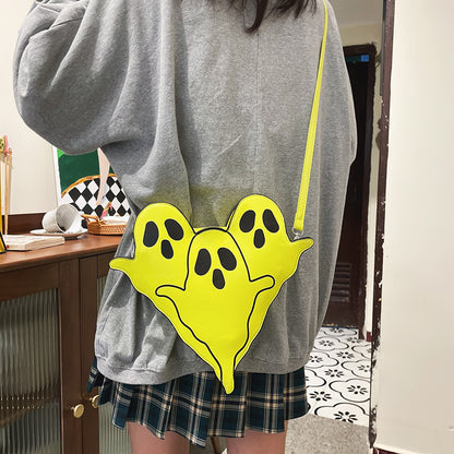 Bolsos de Halloween divertidos dibujos animados 3D fantasma dibujos animados bolsos de hombro mujeres lindo teléfono celular monederos bolso cruzado