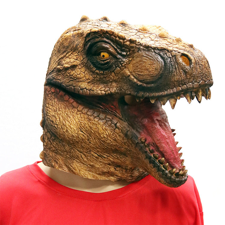 Masque de dinosaure tyrannosaure Rex, Costume de Cosplay d'halloween pour hommes et femmes, accessoires de carnaval, casque complet