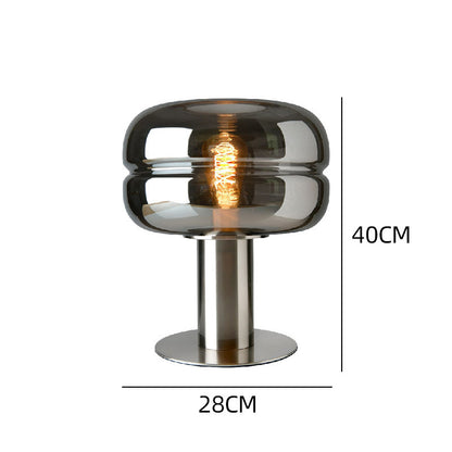 Lámpara de mesa pequeña de cristal minimalista posmoderna para sala de estar