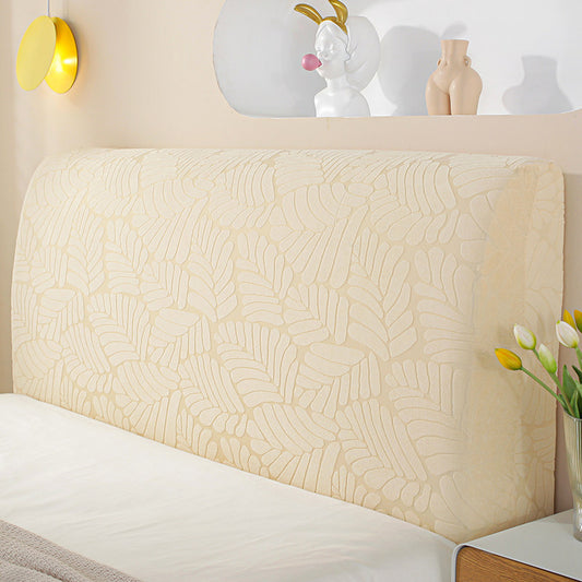 Nouvelle housse de dossier de lit en bois universelle anti-poussière en jacquard simple