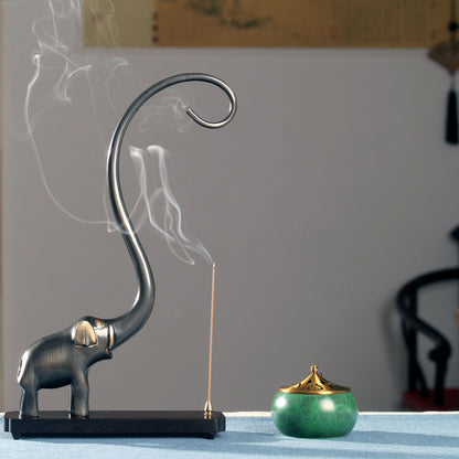 Home Creative Elephant-shaped Incense Burner Ornaments