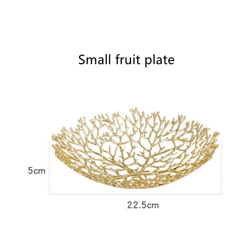 Mesa de centro para sala de estar, plato de fruta, decoración, merienda de fruta