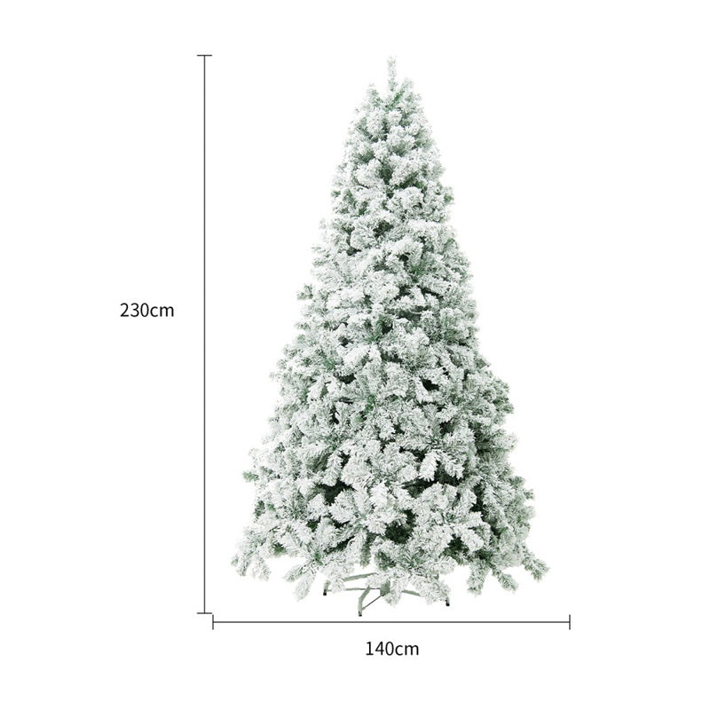 Arbre de Noël en PVC, neige artificielle, décoration de fenêtre de centre commercial, arbre de cèdre, fournitures de décoration de noël