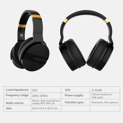 E8A Active Noise Cancelling Headset Computer Mobile Phone Heavy Bass Gaming Wireless Bluetooth Sports