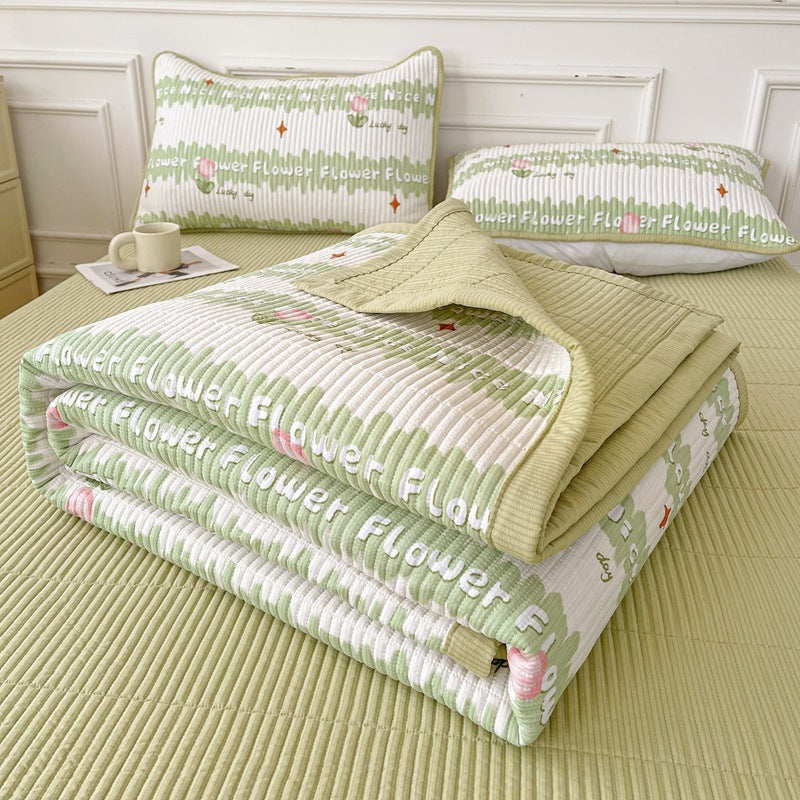 Quilted Bed Cover Three-piece Class A Maternal And Child Bed Sheet