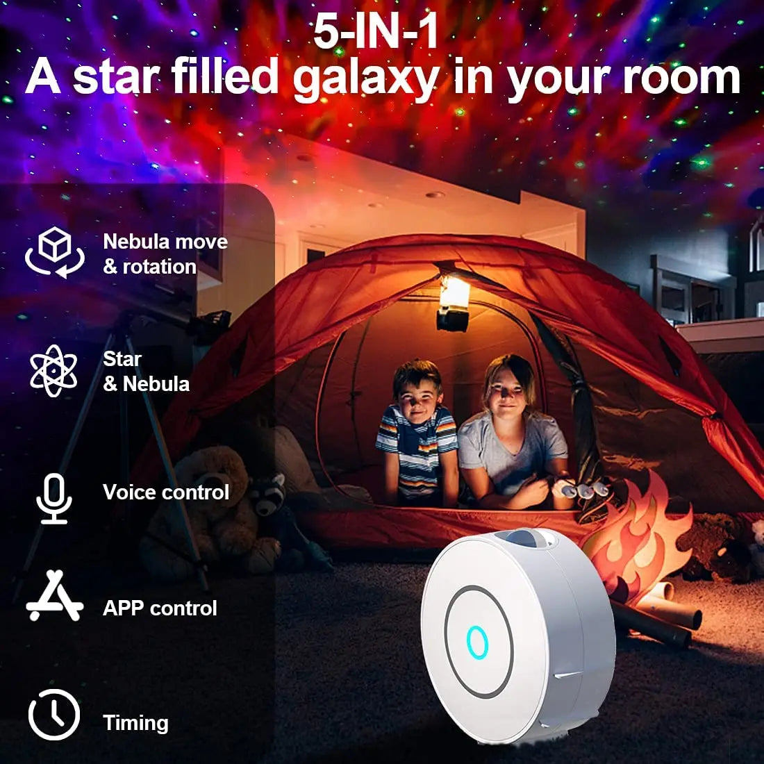 Galaxy Projector Light Tuya Smart Life Smart Star Projector APP Work With Alexa Google Home Colorful Starry Sky LED Night Light