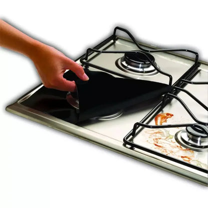 1/4PC Cuisinière Protecteur Couverture Revêtement Cuisinière À Gaz Protecteur Cuisinière À Gaz Brûleur Protecteur Accessoires De Cuisine Tapis Cuisinière Couverture