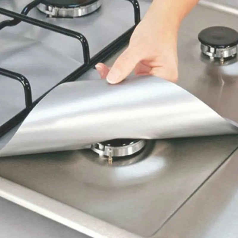 1/4PC Cuisinière Protecteur Couverture Revêtement Cuisinière À Gaz Protecteur Cuisinière À Gaz Brûleur Protecteur Accessoires De Cuisine Tapis Cuisinière Couverture