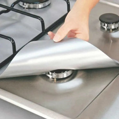 1/4PC Cuisinière Protecteur Couverture Revêtement Cuisinière À Gaz Protecteur Cuisinière À Gaz Brûleur Protecteur Accessoires De Cuisine Tapis Cuisinière Couverture