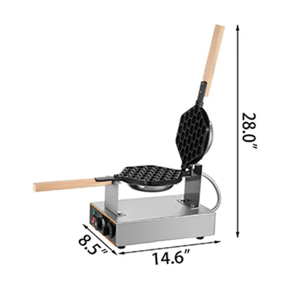 VEVOR-máquina para hacer gofres eléctrica con burbujas de huevo, máquina para hacer gofres antiadherente, electrodomésticos, Gaufriers, gofres para hornear, gofres