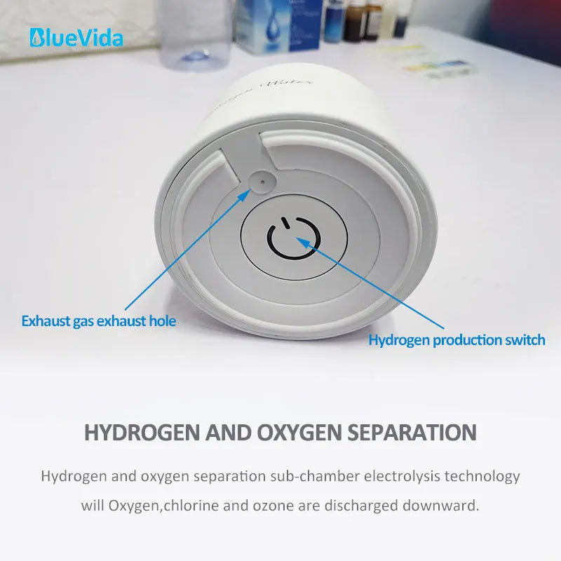 BlueVida SPE&amp;PEM Generador de agua de hidrógeno de alta concentración con 2 modos de trabajo y modo de autolimpieza y puede absorber hidrógeno