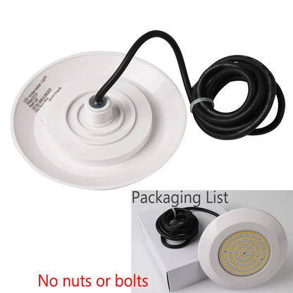 Luz de Piscina LED DC12V 108, resistente al agua IP68, luz sumergible blanca cálida, lámpara de noche subacuática para Piscina, foco para exteriores