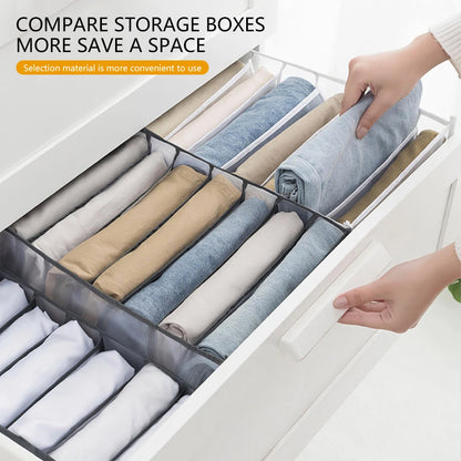 Jeans Organization Storage Box Closet Organizer For Underwear Clothing Organization System Socks Pants Drawer Organizers Cabinet