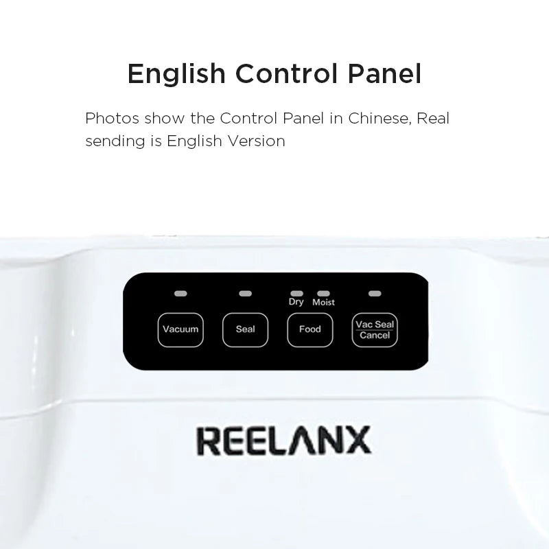 REELANX – Machine d'emballage sous vide automatique V1, 140W, pour aliments, avec 15 sacs, meilleur emballage sous vide