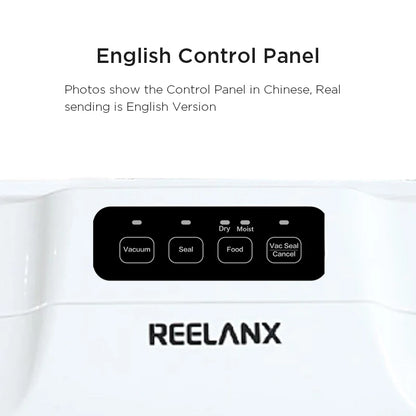 REELANX Vacuum Sealer V1 140W Automatic Vacuum Packing Machine for Food with 15pcs Bags Best Vacuum Packer Sealing Packaging