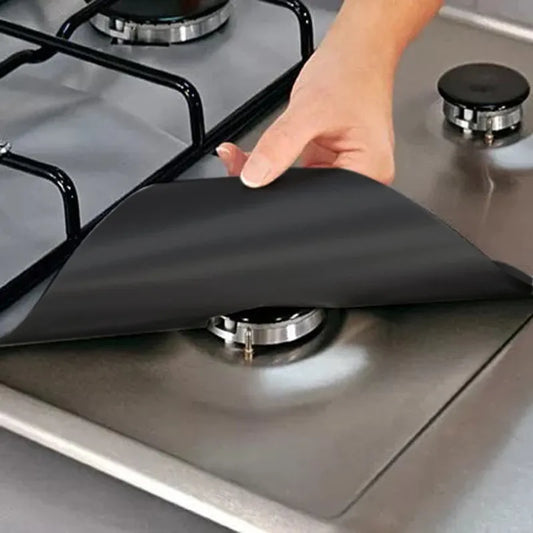 1/4PC Cuisinière Protecteur Couverture Revêtement Cuisinière À Gaz Protecteur Cuisinière À Gaz Brûleur Protecteur Accessoires De Cuisine Tapis Cuisinière Couverture