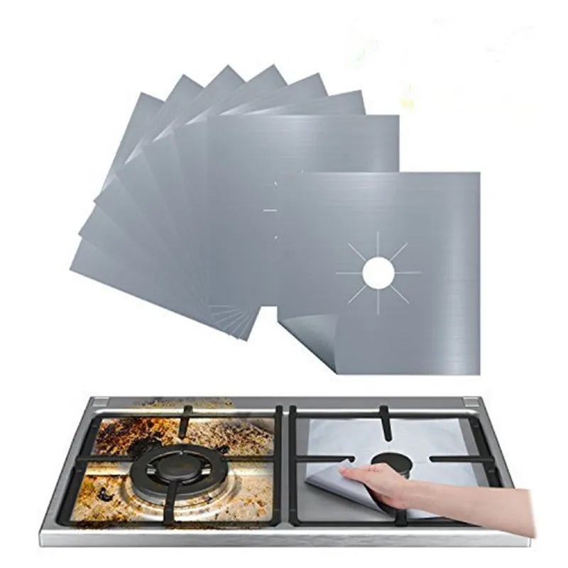 1/4PC Cuisinière Protecteur Couverture Revêtement Cuisinière À Gaz Protecteur Cuisinière À Gaz Brûleur Protecteur Accessoires De Cuisine Tapis Cuisinière Couverture