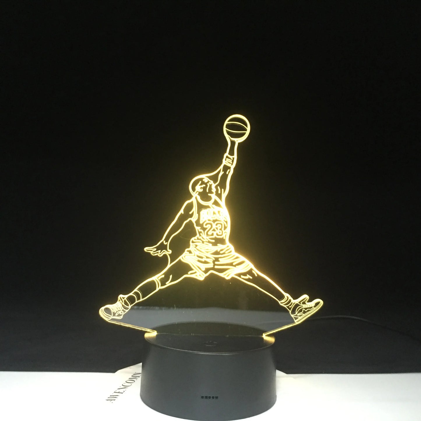 3D-4605 Dunk Figure lampe 3d sport basket-ball décor à la maison cadeau d'anniversaire pour enfants garçon enfant nouveauté lumière