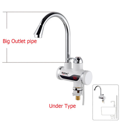 TINTON LIFE Instant Tankless Electric Hot Water Heater Faucet Kitchen Instant Heating Tap Water Heater with LED EU Plug