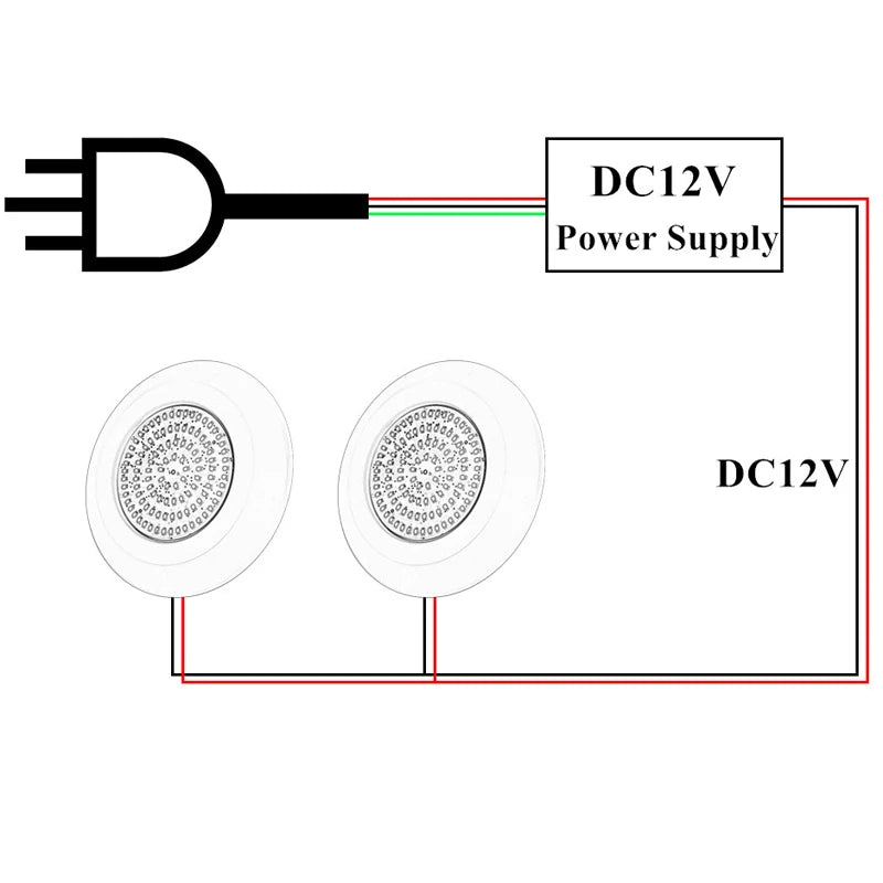 Luz de Piscina LED DC12V 108, resistente al agua IP68, luz sumergible blanca cálida, lámpara de noche subacuática para Piscina, foco para exteriores