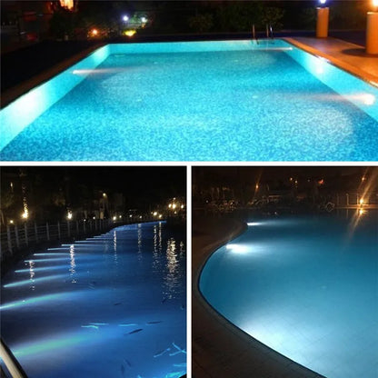 Luz de Piscina LED DC12V 108, resistente al agua IP68, luz sumergible blanca cálida, lámpara de noche subacuática para Piscina, foco para exteriores