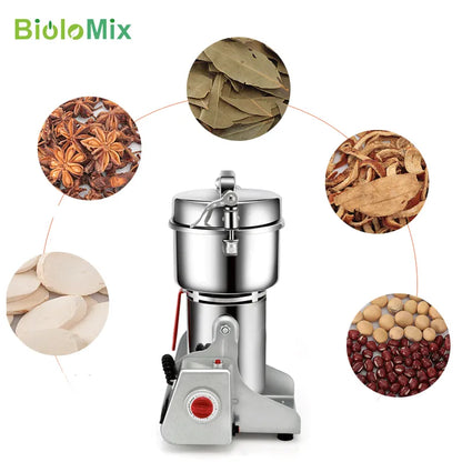 BioloMix 800g 700g granos especias hebales cereales café alimentos secos molinillo máquina trituradora harina polvo trituradora