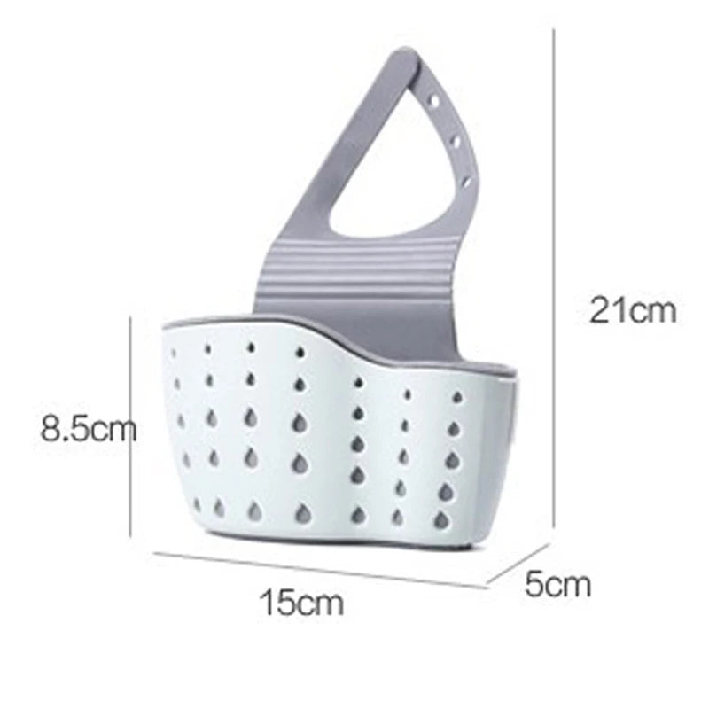 Soporte para fregadero de cocina, escurridor colgante, estante de esponja de jabón ajustable, organizador, soporte para grifo de baño, accesorios de cocina