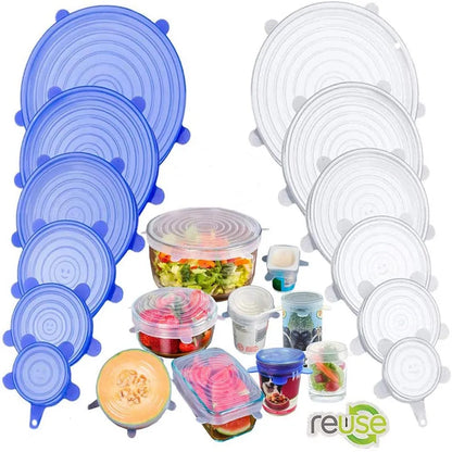 Couvercle en Silicone couvercles extensibles couvercles d'emballage alimentaire hermétiques réutilisables gardant la fraîcheur joint bol couvercle extensible ustensiles de cuisine