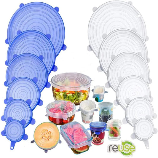 Couvercle en Silicone couvercles extensibles couvercles d'emballage alimentaire hermétiques réutilisables gardant la fraîcheur joint bol couvercle extensible ustensiles de cuisine